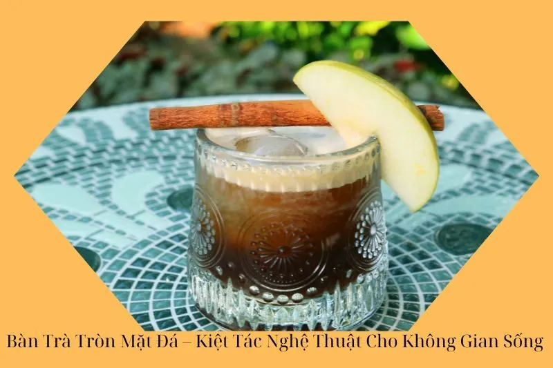 Bàn Trà Tròn Mặt Đá – Kiệt Tác Nghệ Thuật Cho Không Gian Sống