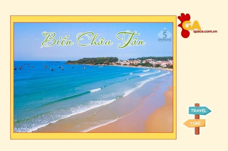 Cách di chuyển đến Bãi Biển Châu Tân từ trung tâm Quảng Ngãi